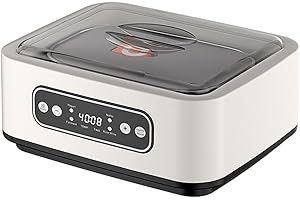 Milageto Joghurtbereiter für den Haushalt, Digitaler Joghurt Maker, automatische Joghurtmaschine aus Edelstahl für DIY selbstgemachten Joghurt, Käse-, Natto-Zubereiter, 26 * 21 cm