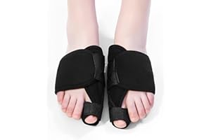 DGUSO Orthèses pour Hallux Valgus 1 paires Hallux Valgus, Orthese Hallux Valgus pour le Soulagement de la Douleur du Gros Orteil et l'Alignement des Orteils, Hallux Valgus Orthese Corrective Unisexe (noir)