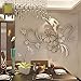 Produktbild Berrose-3D Spiegel Blumenkunst Removable Wandaufkleber Acryl Wandbild Aufkleber Home Room Decor-3D Wandtattoo, Wandsticker für Decor Schlafzimmer Wohnzimmer Wanddekoration