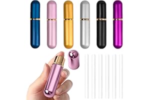 FULHANY 6 StüCk Nhalierstift FüR Die Nase - Inhalator - Riechstifte FüR äTherische öLe - Ideal FüR Die Reise Und Den Hausgebrauch, Verschiedene Farben, (Mit 6 Baumwolldochten)