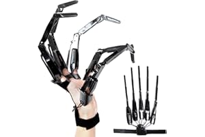 KARDOR Halloween Articulated Fingers , Flexible Joint Skeleton Hands,3D Printed Finger Extensions ,Fits All Finger Sizes,Halloween Party Dress Cosplay Decoration Props