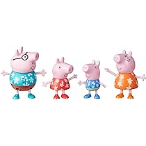 Set De Juego Hasbro Peppa Pig Set De 4 Figuras Peppa Y Su Familia De 7 5 Cm Con Tematica