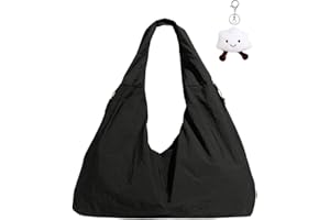 Micmores Tote Bag for Women, Large Nylon Shoulder Lightweight Slouch Hobo Bag, Water-Resistant Work & Travel Handbag, Spacious Everyday Purse for Shopping