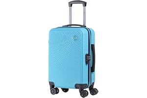 CABIN GO 5571 - Trolley rigido in ABS grande valigia con ruote, 55 cm utilizzabile come bagaglio a mano di dimensioni standard
