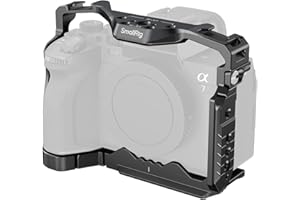 SMALLRIG Cage pour Appareil Photo A7 V A7IV / A7R IV / A7R V / A7S III / A1 avec Emplacement AirTag Intégré, pour Sony Alpha 7 V / 7R V / 7 IV / 7S III / 1 / 7R IV - 5583