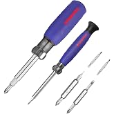 WORKPRO 2-Piece Multi-Purpose Screwdriver Set | Includes 6-in-1 Multi-Bit Screwdriver and 4-in-1 Precision Screwdriver with P