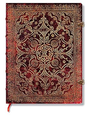 PAPERBLANKS Carnet PAPERBLANKS Ultra 180 x 230 mm série Equinoxe - modèle Carmin - ligné