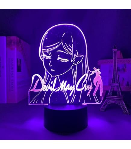 HBTR Kimetsu No Yaiba Muichiro Tokito Veilleuse LED Pour Décoration De Chambre à Coucher, Cadeau Veilleuse Animée 3D, Lampe Muichiro Tokito Demon Slayer