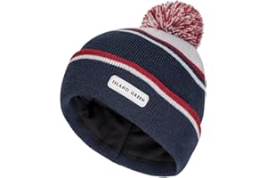 Island GREEN Mens Knitted Beanie Windproof Thermal Golf Bobble Hat