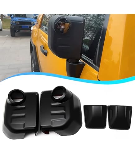 Hood Side Corner Guard Set For Toyota FJ Cruiser 2007-2021 - Carbon Steel Body Armor Replacement (Left & Right)