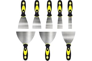 BETTER JONNY 8 Stück Spachtel Set, BetterJonny Edelstahl Malerspachtel Spachtel Set mit Kunststoffgriff Rostfrei Gipser Spachtel Palettenmesser Kratzer zum Entfernen Putty Messer 25/40/50/60/75/100/125/150 mm