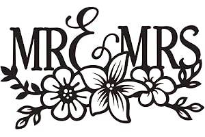ARTISTIC SPONGE Mr & Mrs Wedding Love Celebration Reusable Stencil A3 A4 A5 Art Craft Wall Decor Party / Q97 (Mylar Reusable Stencil, A3 Size - 297 x 420 mm, 11.7 x 16.5 in)