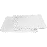 ALGON | Disposable Tray 18/U for Serving Food - Disposable Rectangular Tray Blonda 22x28 Ideal for Parties, Events and Cateri