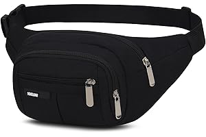 YOOLUAN Waterproof Bum Bag Waist Fanny Packs Travel Hiking Outdoor Sport Money Hip Bag Pouch Pack Holiday Running Belt