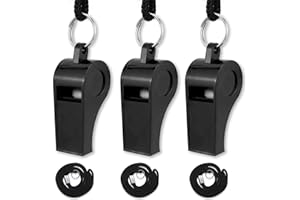 VIN BEAUTY Pfeife mit Schlüsselband 3 Stück Plastik Trillerpfeife Sportpfeifen mit Lanyard Kunststoff-Sportpfeifen lauter und knackiger Klangpfeife für Trainer, Schiedsrichter und Beamte