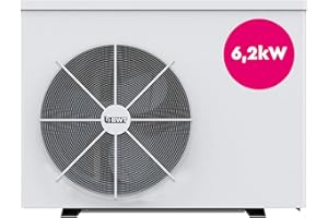 BWT myPOOL Inverter Wärmepumpe 62 inkl. Bypass-Set | Leise Wärmepumpe Zur Pool Beheizung & Enteisung | Für Salzelektrolyseanlagen Geeignet | Mit Abdeckplane | Lange Lebensdauer | 6,2 kW