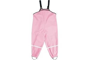 Playshoes unisex barn regnbyxor, vind- och vattentäta matbyxor
