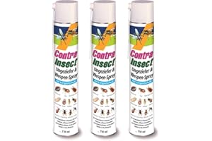 FRUNOL 3 x 750 ml Contra Insect Fliegen- & Wespen-Spray Insektenschutz