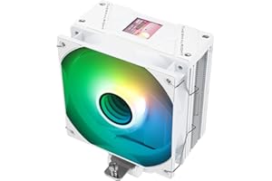 Thermalright Assassin Spirit 120 Vision ARGB White CPU Cooler, Computer Heatsink Cooler 4 Heat Pipes,PC Display Screen CPU Cooling with 1.54in,240*240 Resolving Power,for AM4/AM5 and LGA1700/1851/115X