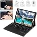 Produktbild iPad Pro 10.5 Keyboard Hülle Case QWERTY-Layout, Wineecy Smart Folio Case Bluetooth Keyboard Case Cover with Auto Sleep/Wake for Apple iPad Pro 10.5 2017 Released. (Black)