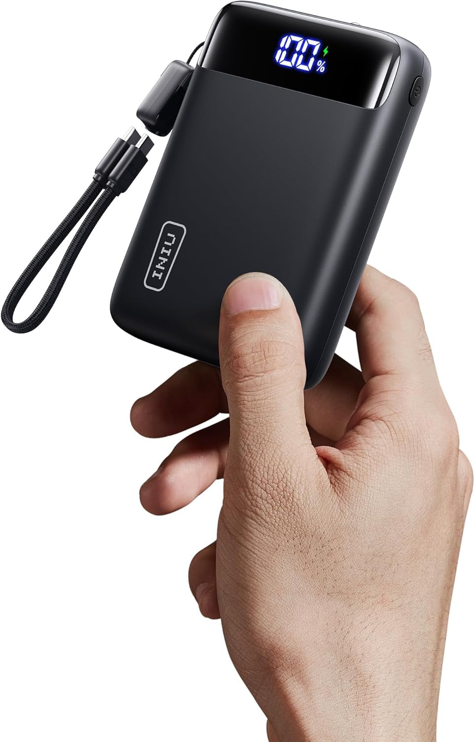INIU Power Bank, 20000mAh 22,5 W Snel Opladen Externe Phone Batterij | met Afneembare Kabel, USB-C Powerbank, Vliegtuigveilig, Draagbare Oplader voor iPhone 17 16 15 Pro Samsung S25 S24 Xiaomi etc