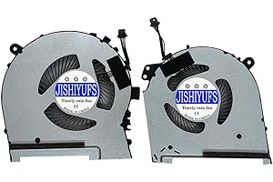JISHIYUFS Nuovo CPU+GPU Ventola di raffreddamento per HP OMEN 15-DH 15-DH0015NR 15T-DH000 15-DH001NR 15-DH002NR 15-DH0161TX TPN-C143 Series Laptop ND8CC01-18L04/6 ND8CC000000000000002NR 15 1-18L 05/7
