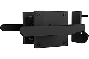 JUBEST Double Side Gate Latch, Heavy Duty Swinging Door Latch Gate Hardware for Outdoor Fence, Wooden Gates, Pool Gate, Backyard, Garden