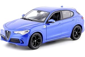 Bburago B18-21086 Alfa Romeo Stelvio en Color Azul y en Escala 1:24 (18-21086B), Rosso