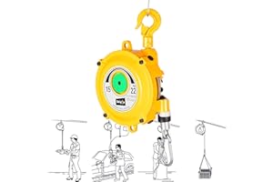 AOCAY Spring Balancer Retráctil, Balanceador de Resorte Portaherramientas para Línea de Montaje para Colgar y Fijar Herramientas, Audaz Cable de Acero de 1.5m + Carcasa de Acero, Larga Vida Útil