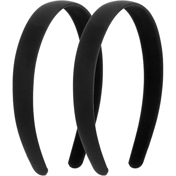 Lot De 6 Bandeaux Satin Multicolores - Serre-tête Femme Confortable, élastique, Diamètre 12,5 Cm - 6