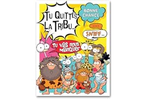 Editions Cely Carte depart collègue XXL - carnet grand format A3 34x44cm - enveloppe incluse (Tribu)