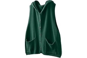 Generisch Damen Strickweste mit Knopfleiste und V-Ausschnitt - Ärmelloser Cardigan-Pullunder im klassischen Stil | Vielseitiges Basic für den Lagenlook