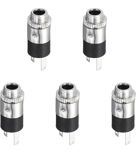kenable 3.5mm Aux Stereo Gold Socket Input Panel Mount Audio Solder Adapter [2 Pack] : Buy Online at Best Price in KSA - Souq is now