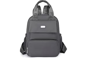 Travistar Backpack Womens Small Nylon School Bag Water-Resistant Lightweight Travel Daypacks Casual Ladies Anti-Theft College Bag Fashion Handbag Work Shopping Rucksack for Girls and Women