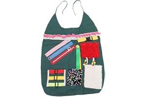 SOCOBETA Grembiule Sensoriale per Anziani con Perdita di Memoria attività Che Coinvolgono la Demenza Allevia L'ansia Materiale in Cotone