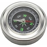 Professional 60mm Portable Hand Compass with Metal Body &ndash; Durable Steel Case, Round Pocket Compass