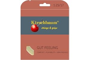 Kirschbaum Saitenset Gut Feeling Juego de Cuerdas de Tacto intestinal (1,25 mm), Color Blanco, Unisex Adulto