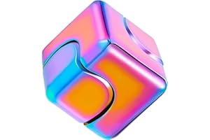 BONGSHAKALAKA Infinite Fidget Cube Spinner Spielzeug Für Kinder Erwachsene Fidget Spinner Metall Stress Anti Angst Fidget Cube Spielzeug Coole Gadgets Für Jungs Hilft Bei Stress Und Angst Bei Erwachsenen (Bunt)