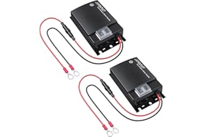AUTOUTLET 2PCS Répulsif Ultrason Souris pour Voiture DC 12V Répulsif Ultrason Rongeur Connexion à la Batterie de Voiture avec Voyants de Travail Nouvelle Version Ligne d'Extension 50cm Nouveau