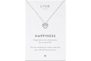 LUUK LIFESTYLE Feminine Halsketten aus Edelstahl mit Anhänger, trendiger alltagstauglicher Schmuck, Reisebegleiter, Urlaub oder Alltag, trendige Geschenkidee für Sie, in Silber, Gold und Rosa