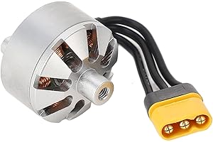 Dilwe Motore di Coda per Elicottero RC, Pezzo di Ricambio per Coda di Elicottero Telecomandato in Lega di Alluminio del Motore di Coda per Elicottero RC Adatto per Flywing FW450‑V3