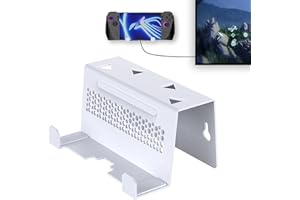 Fenmaru Soporte de pared para accesorios ROG Ally X, soporte de almacenamiento de metal para ROG Ally X/PS Portal/ROG/ROG X/Switch/Switch 2/Steam Deck