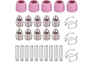 QAQGEAR 28 pezzi SG-55 AG-60 Kit di consumabili per torcia per taglierina al plasma Punte Accessori di consumo