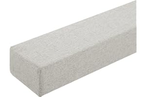 XIEMINLE Bettlückenfüller für Einzelbett/Doppelbett/King-Size-Bett, individuelle Größe, Sofakissen, Kopfteilkissen, Sofa-Nackenrolle, Armlehnenkissen mit abnehmbarem Bezug, 200 x 10 x 8 cm, Beige