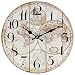 Produktbild perla pd design Wanduhr Kinderuhr Vintage Design Weltkarte ca. Ø 28 cm