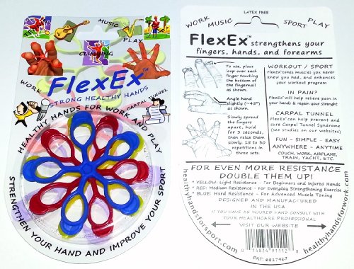 FlexEx Hand Exerciser, Made In USA - 2