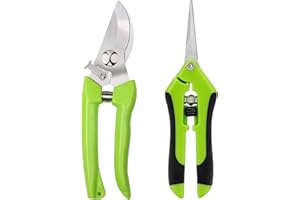 FANMURAN Set di Forbici da Potatura Forbici da Giardino Cesoie Potatura Resistentete Manuale per Frutta Fiori Forbici da Giardino Siepi