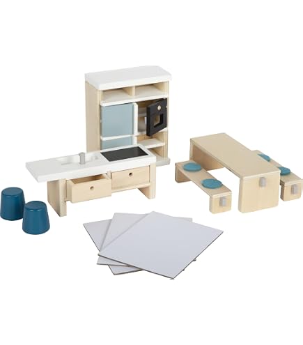 Goki - Furniture for dolls Style, Kitchen Houses Accessories