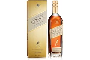 ‎JOHNNIE WALKER Johnnie Walker Gold Label Blended Scotch Whisky, Geschenkidee zu Weihnachten, Schottischer Genuß, aus den vier Ecken Schottlands direkt ins Glas, 40% vol, 700ml Einzelflasche