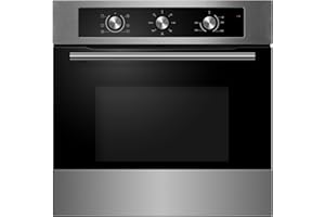 Cookology COF600SS Built-in Electric Single Fan Oven in Stainless Steel - 65 Litre Capacity - Easy Programmable Timer - Minute Minder